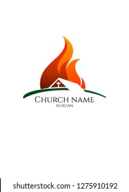 Church flame vector