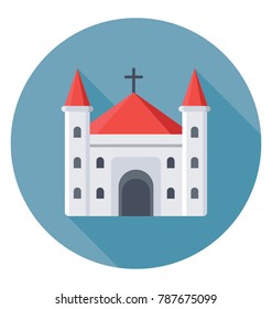 
Church Flat Colored  Icon
