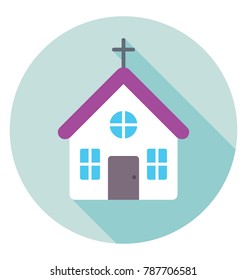 
Church Flat Colored  Icon
