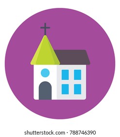 
Church Flat Colored  Icon
