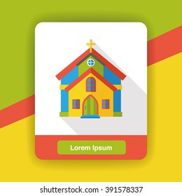 church flat icon
