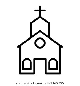 Church icon Art design illustration