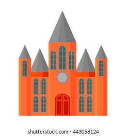 Church icon cartoon. 