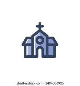 Church Icon,  Catholic Logo, Religion Symbol .