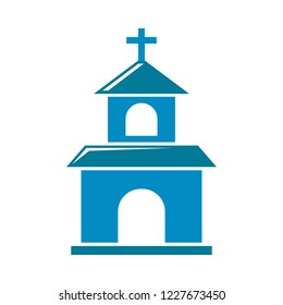 Church icon. christian Church illustration. religion of church vector icon for web