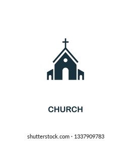 Church icon. Creative element design from easter icons collection. Pixel perfect Church icon for web design, apps, software, print usage