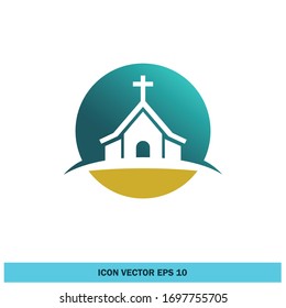 church icon design element logo template vector eps 10