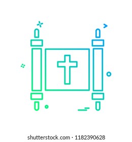 Church icon design vector