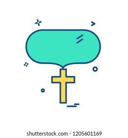 Church icon design vector