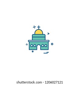 Church icon design vector 