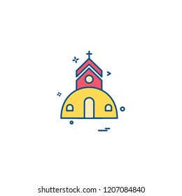Church icon design vector 