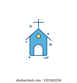 Church icon design vector 