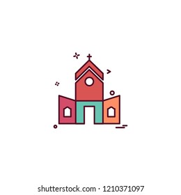 Church icon design vector