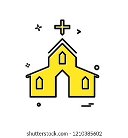 Church icon design vector