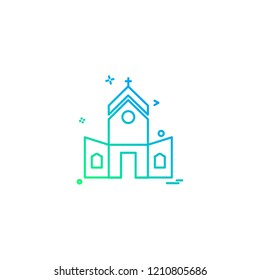 Church icon design vector