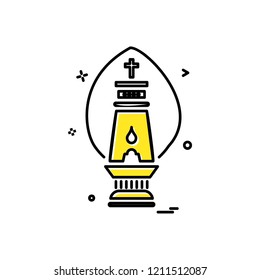 Church icon design vector
