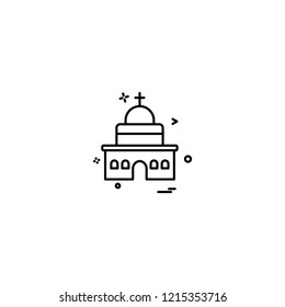 Church icon design vector 