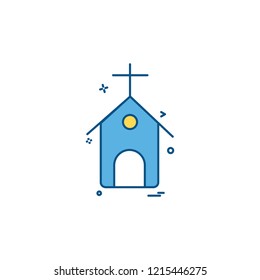 Church icon design vector 