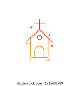 Church icon design vector 