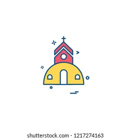 Church icon design vector 
