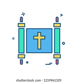 Church icon design vector