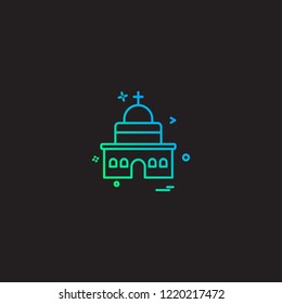 Church icon design vector 