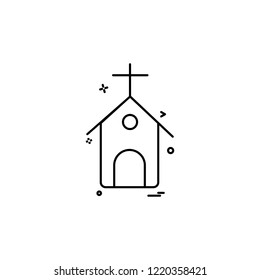Church icon design vector 