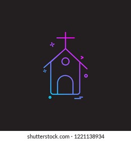Church icon design vector 