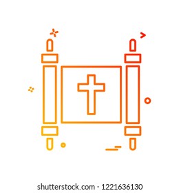 Church icon design vector