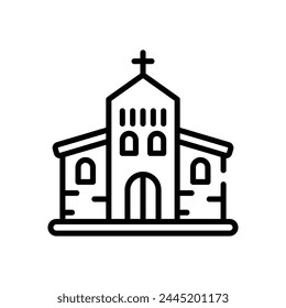 Church icon design vector stock