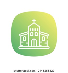 Church icon design vector stock