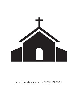 Church Icon Design Vector Template