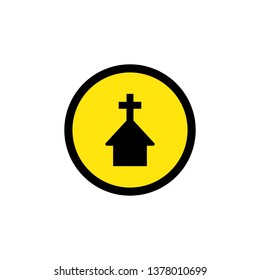 Church icon. Editable vector 64x64 Pixel.