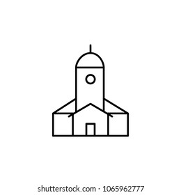 church icon. Element of simple icon for websites, web design, mobile app, info graphics. Thin line icon for website design and development, app development  on white background