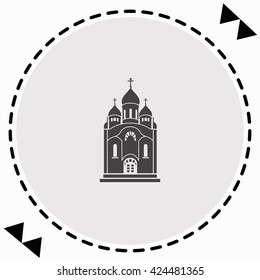 Church icon Flat Design. Isolated Illustration.