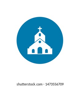 Church icon. Flat design style. vector church icon illustration isolated on white background, graphic design vector symbols. Eps10
