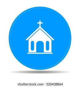 church icon. Flat design style eps 10