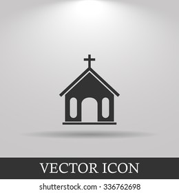 church icon. Flat design style eps 10