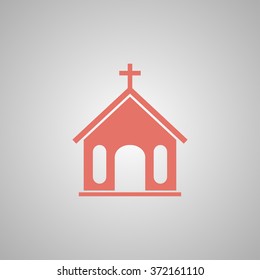 church icon. Flat design style eps 10