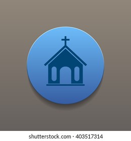 church icon. Flat design style eps 10