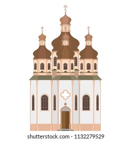 Church icon. Flat image.