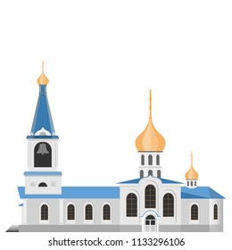 Church icon. Flat image.