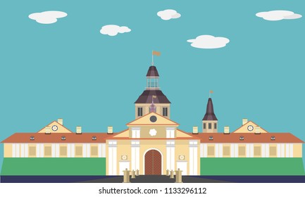 Church icon. Flat image.