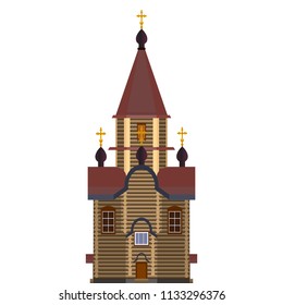 Church icon. Flat image.