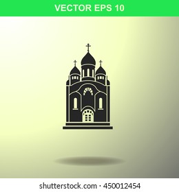 Church icon. Illustration for business.