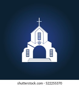 Church icon illustration isolated vector sign symbol