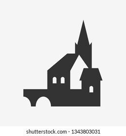 church, icon isolated.