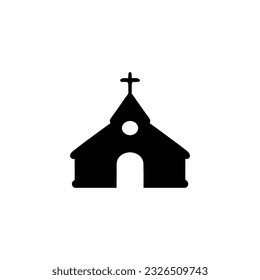 Church icon. Isolated on white background. Vector illustration