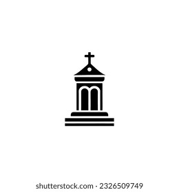 Church icon. Isolated on white background. Vector illustration