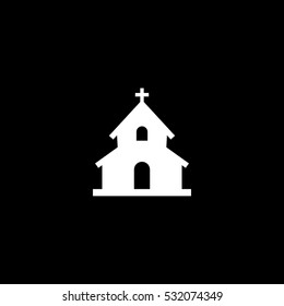 church icon, isolated, white background